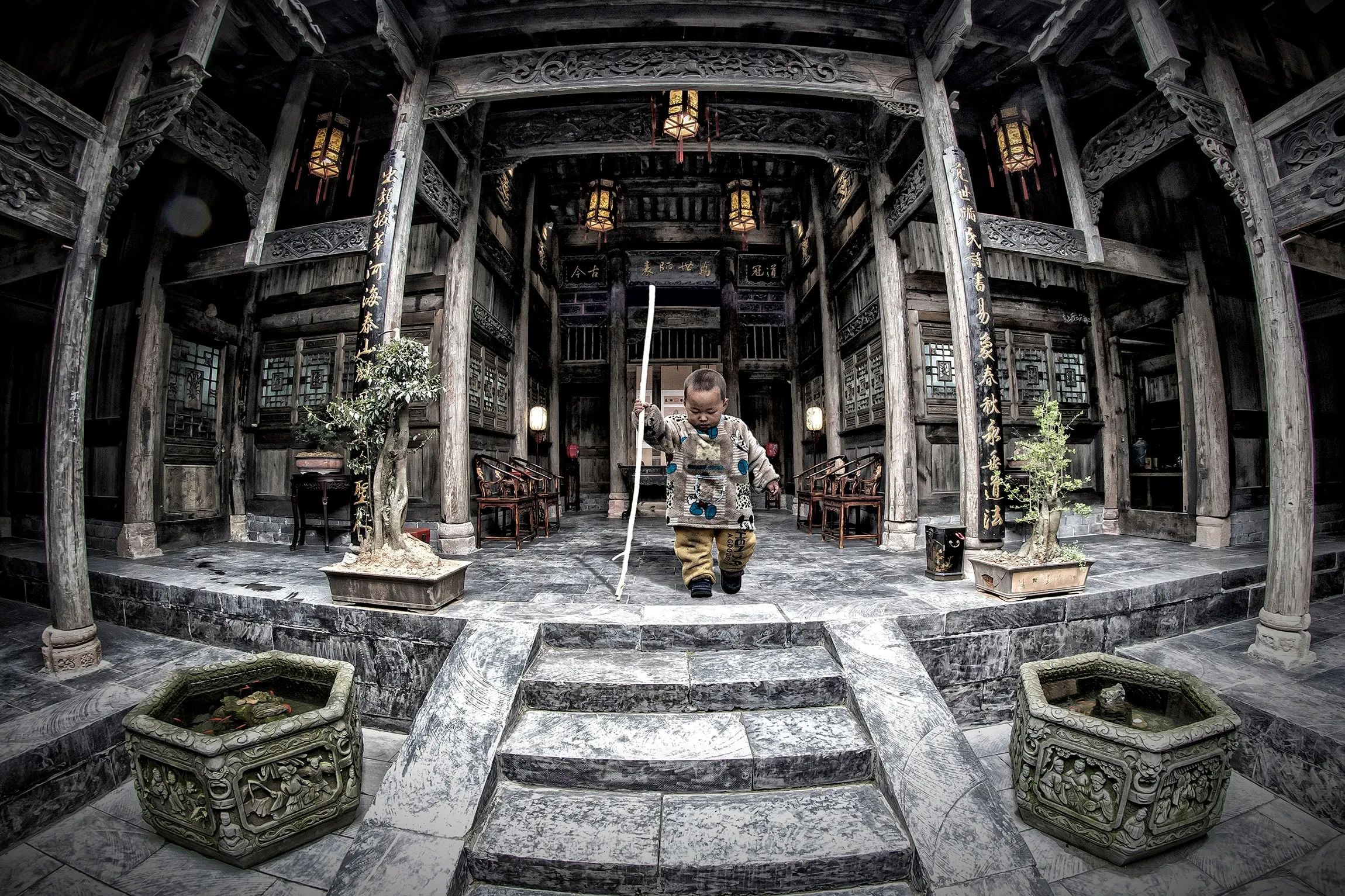 Temple boy