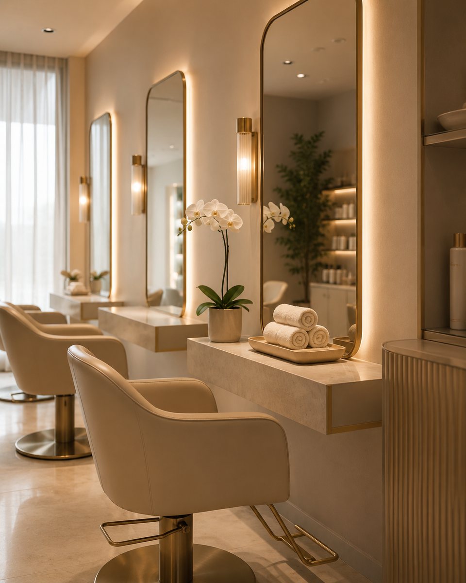 Interior salon — după