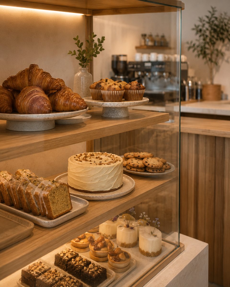 Vitrină patiserie — după